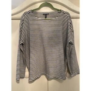 Eileen Fisher Nautical Tee Shirt Medium